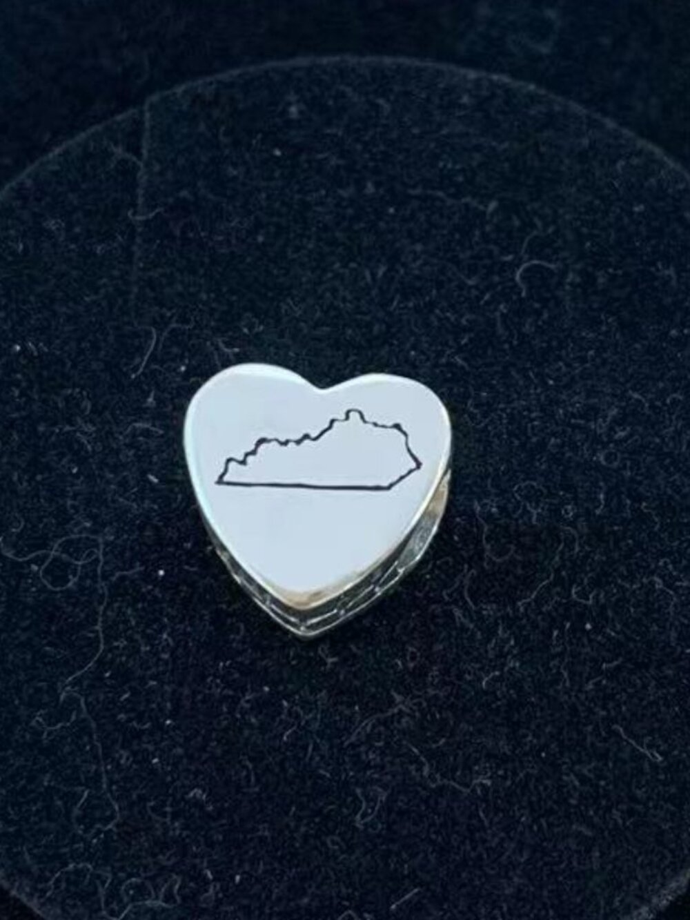 Pandora Y'ALL Kentucky Map Heart Charm